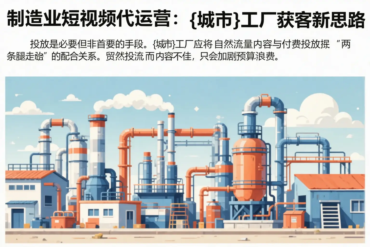制造业短视频代运营：池州工厂获客新思路