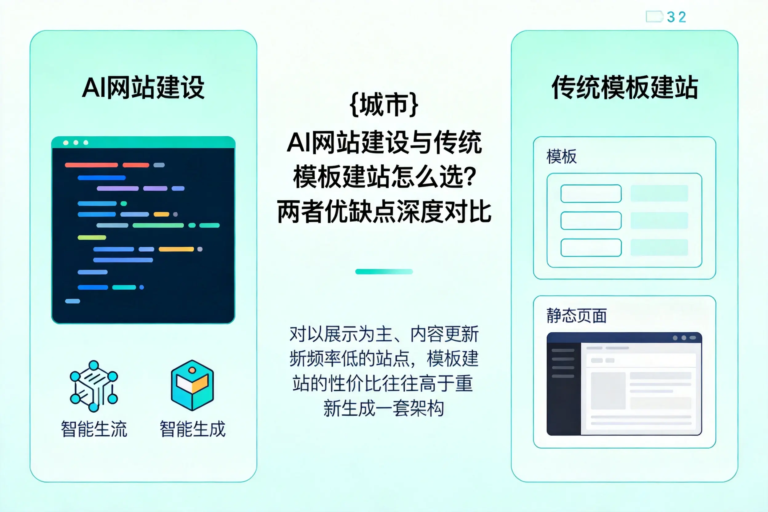 池州AI网站建设与传统模板建站怎么选？两者优缺点深度对比