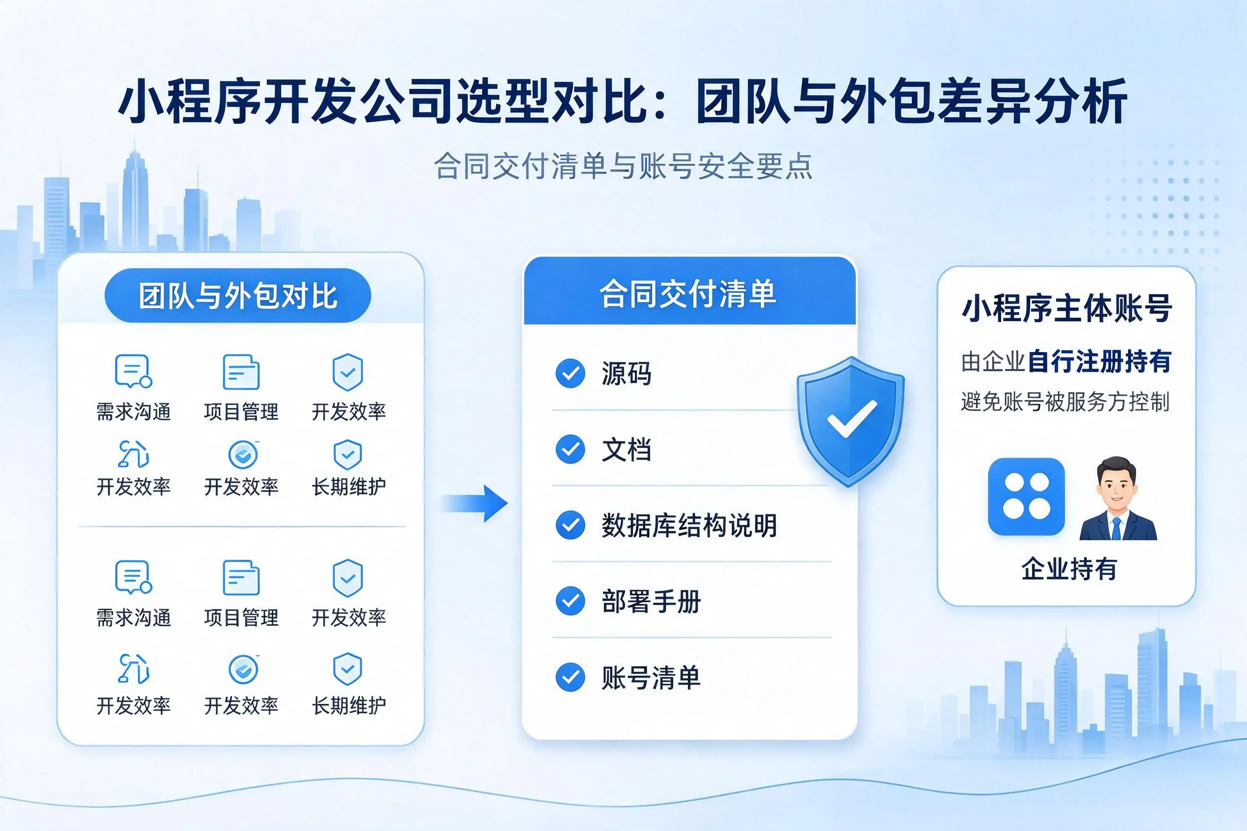 池州小程序开发公司选型对比：团队与外包差异分析