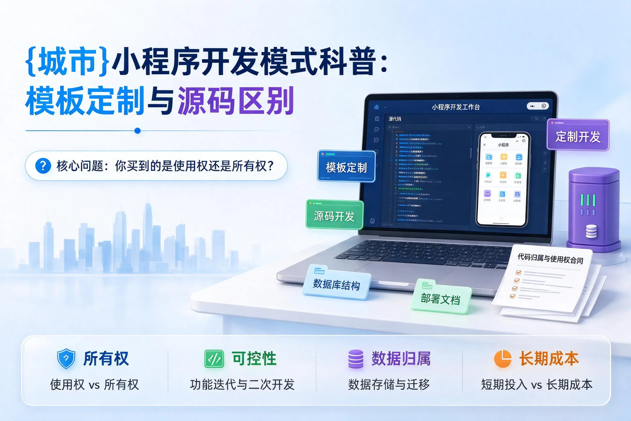 池州小程序开发模式科普：模板定制与源码区别