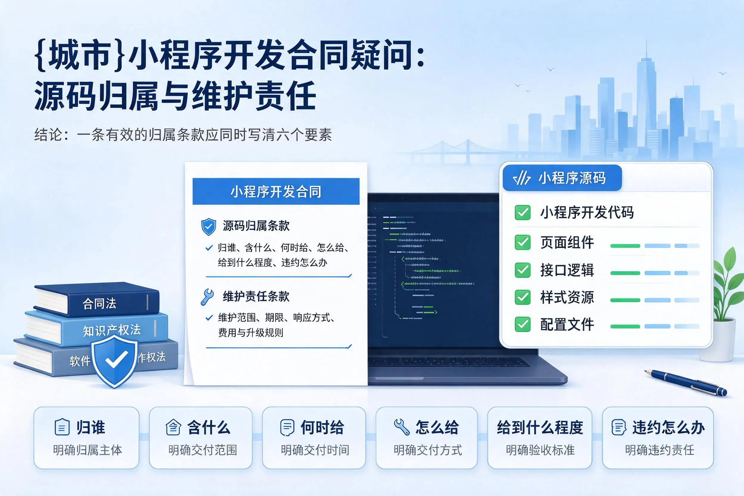 池州小程序开发合同疑问：源码归属与维护责任