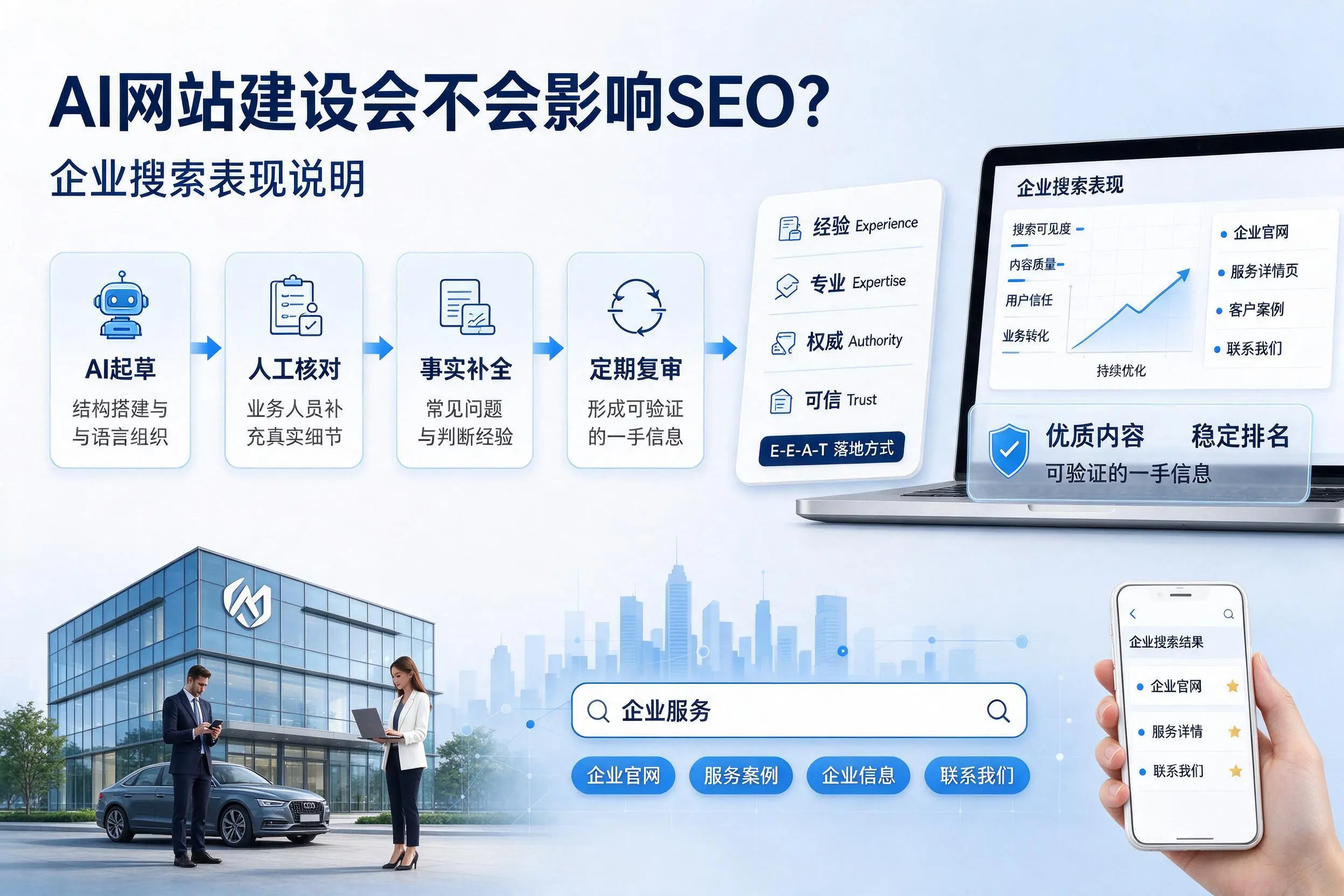 AI网站建设会不会影响SEO？池州企业搜索表现说明