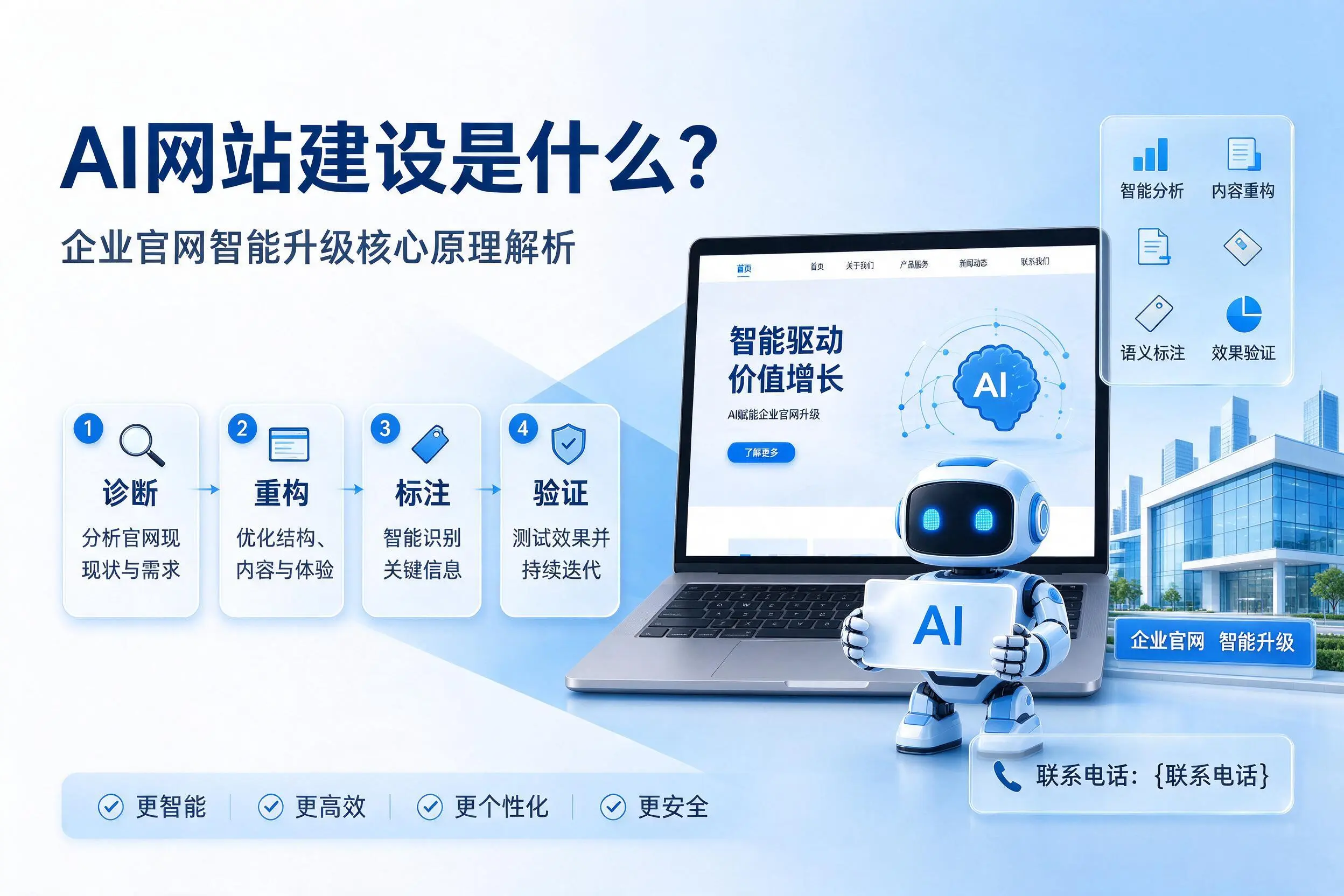 AI网站建设是什么?池州企业官网智能升级核心原理解析
