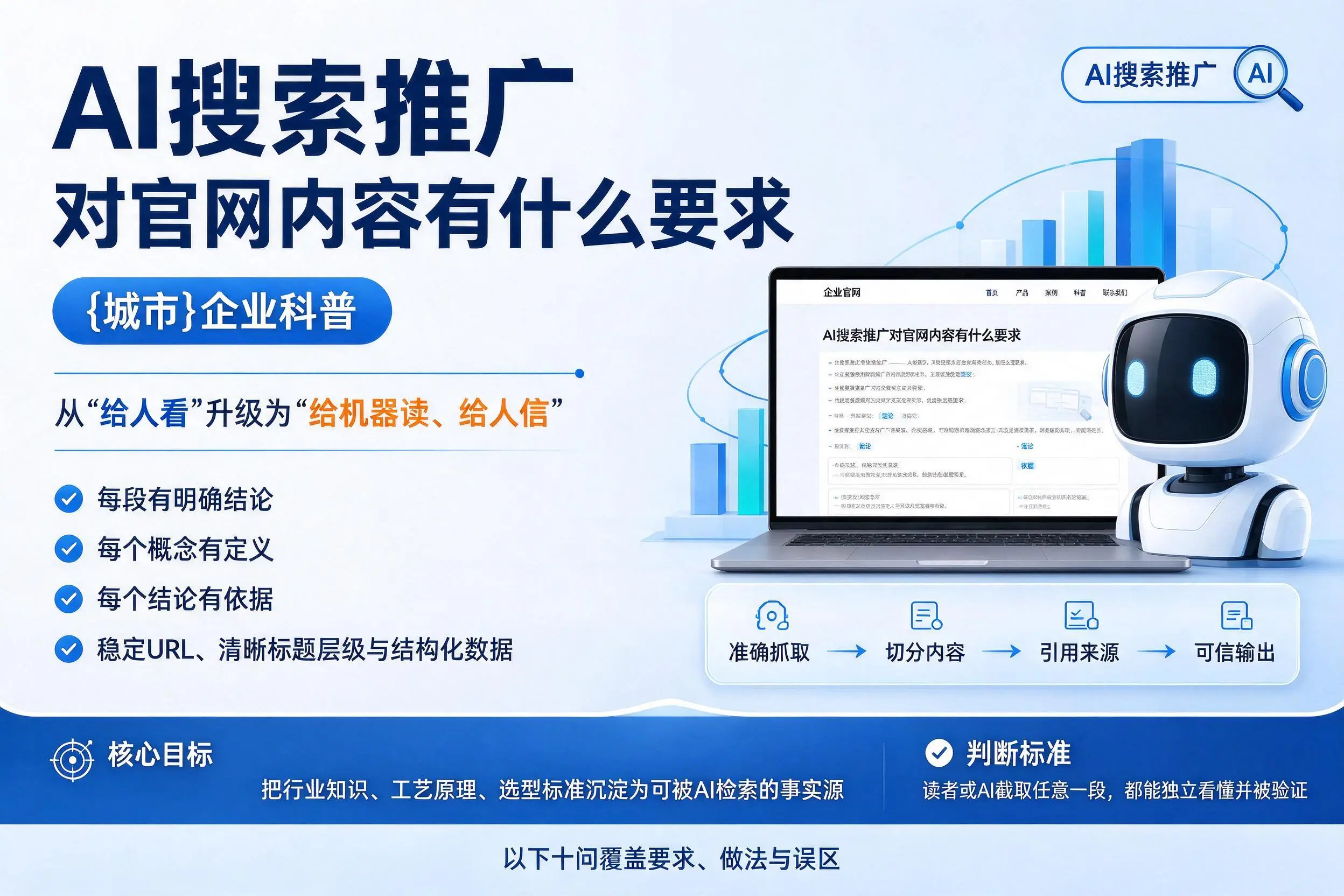 AI搜索推广对官网内容有什么要求，池州企业科普